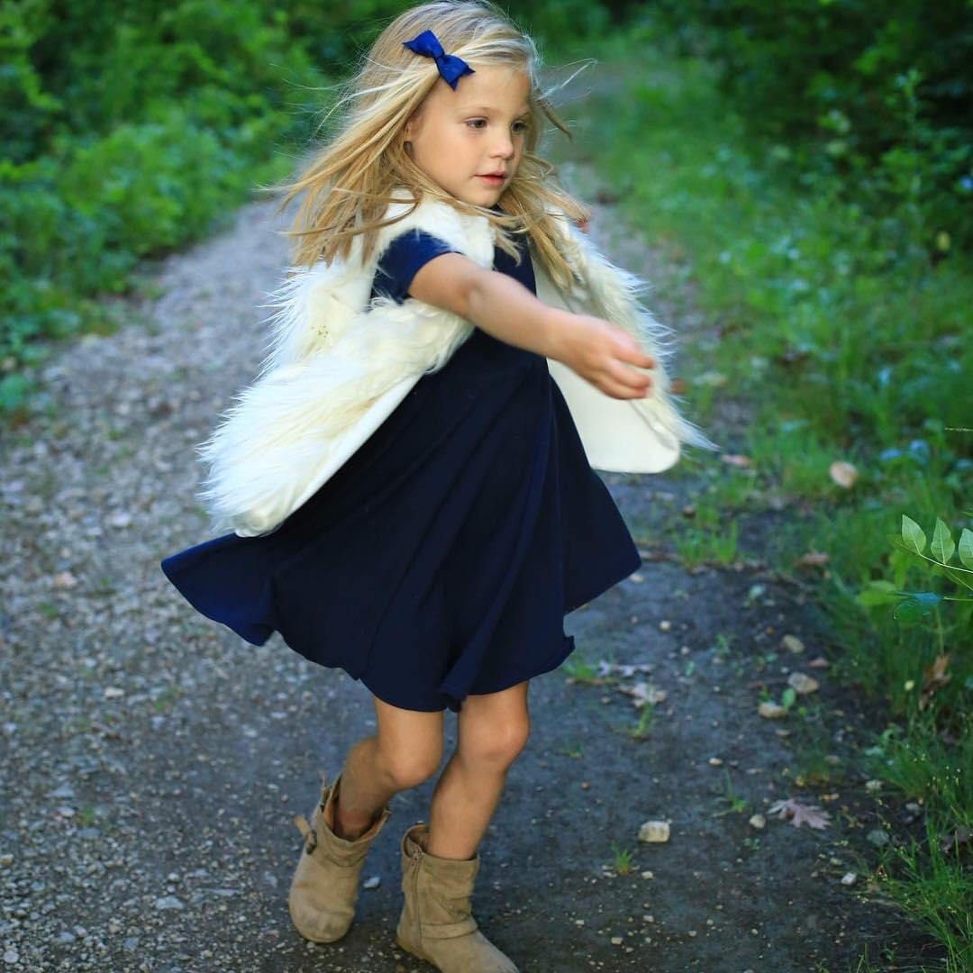 Navy Blue Dark blue Twirl Dress U-PICK Sleeve length in baby, toddler, Flax and Wool Threads Navy Blue Dark blue Twirl Dress U-PICK Sleeve length in baby, toddler, Flax and Wool Threads
