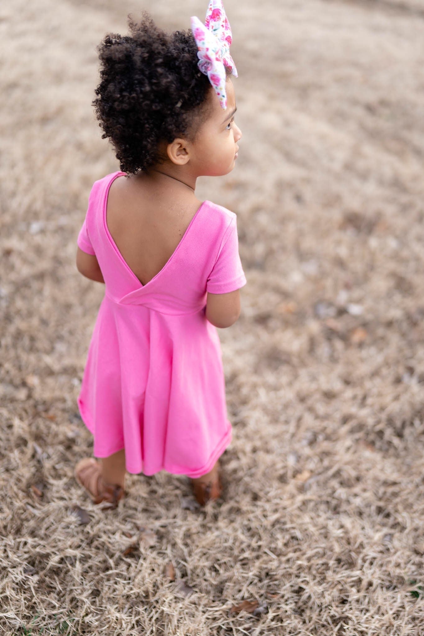BABY BLUE Twirl Dress U-PICK Sleeve length in baby, toddler, and girls sizes