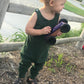 Unisex Snap Harem Romper U-PICK the color DARK TEAL, SAGE GREEN, OLIVE GREEN, KELLY GREEN, OR LIME GREEN
