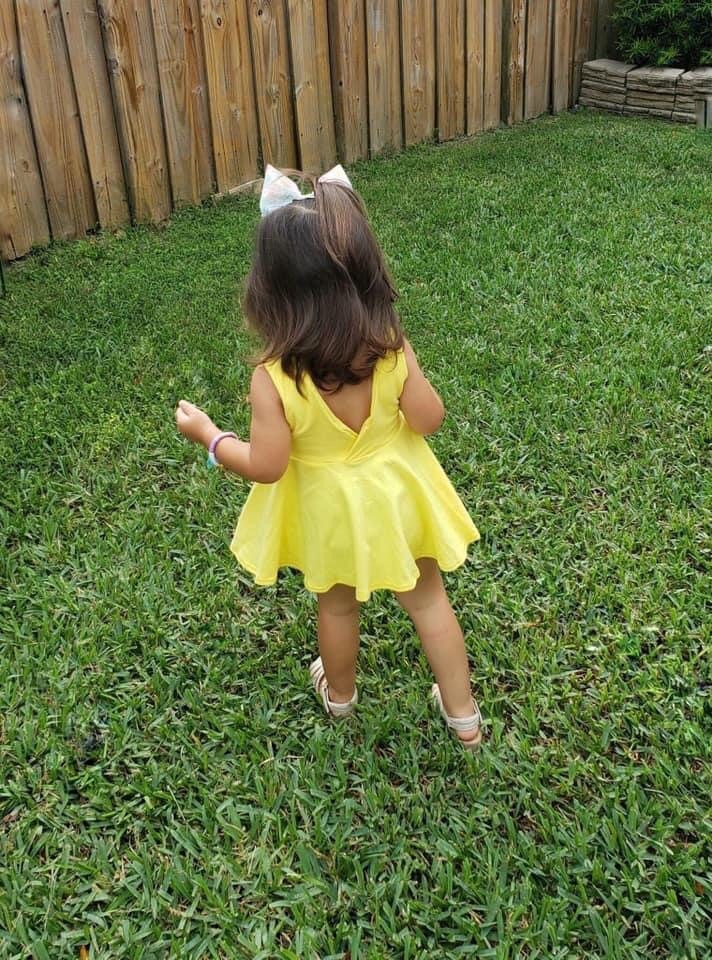 Yellow Twirl Dress U-PICK sleeve length in baby, toddler, and girls sizes