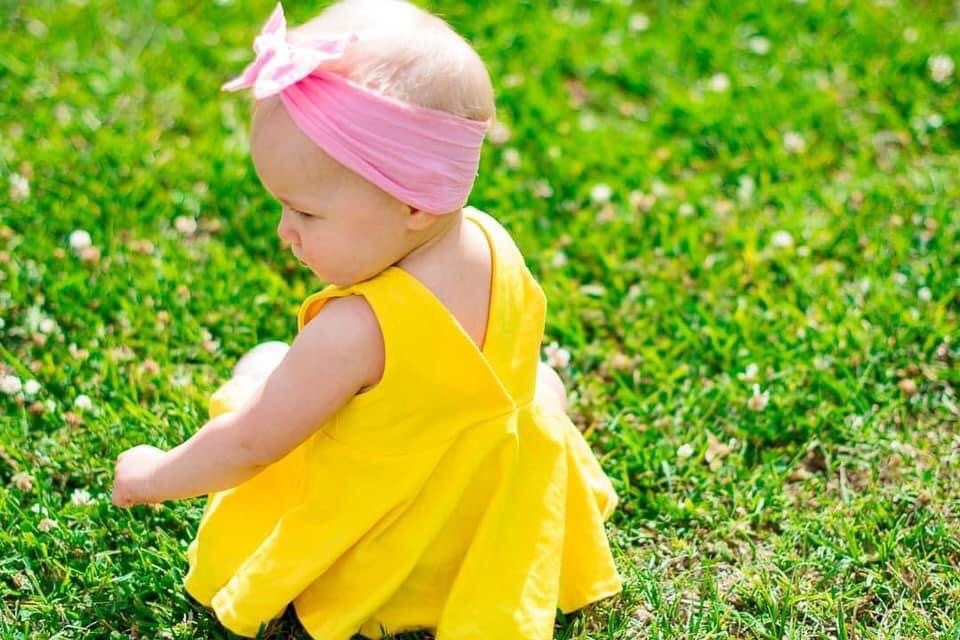 Yellow Twirl Dress U-PICK sleeve length in baby, toddler, and girls sizes