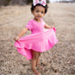 BABY BLUE Twirl Dress U-PICK Sleeve length in baby, toddler, and girls sizes