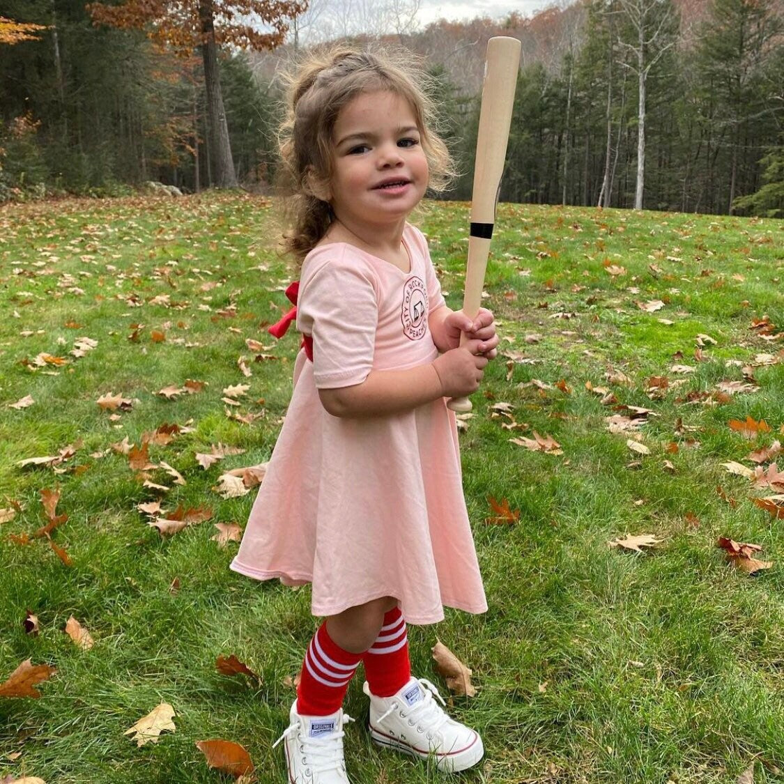 A league of their own, vintage baseball costume softball costume peach –  Flax and Wool Threads