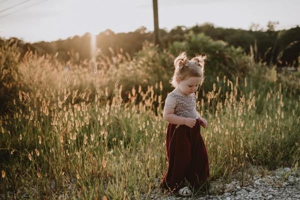 RUST Jumpsuit with lace detail Wide leg jumpsuit U Pick Sleeve length for babies, toddlers, and girls sizes