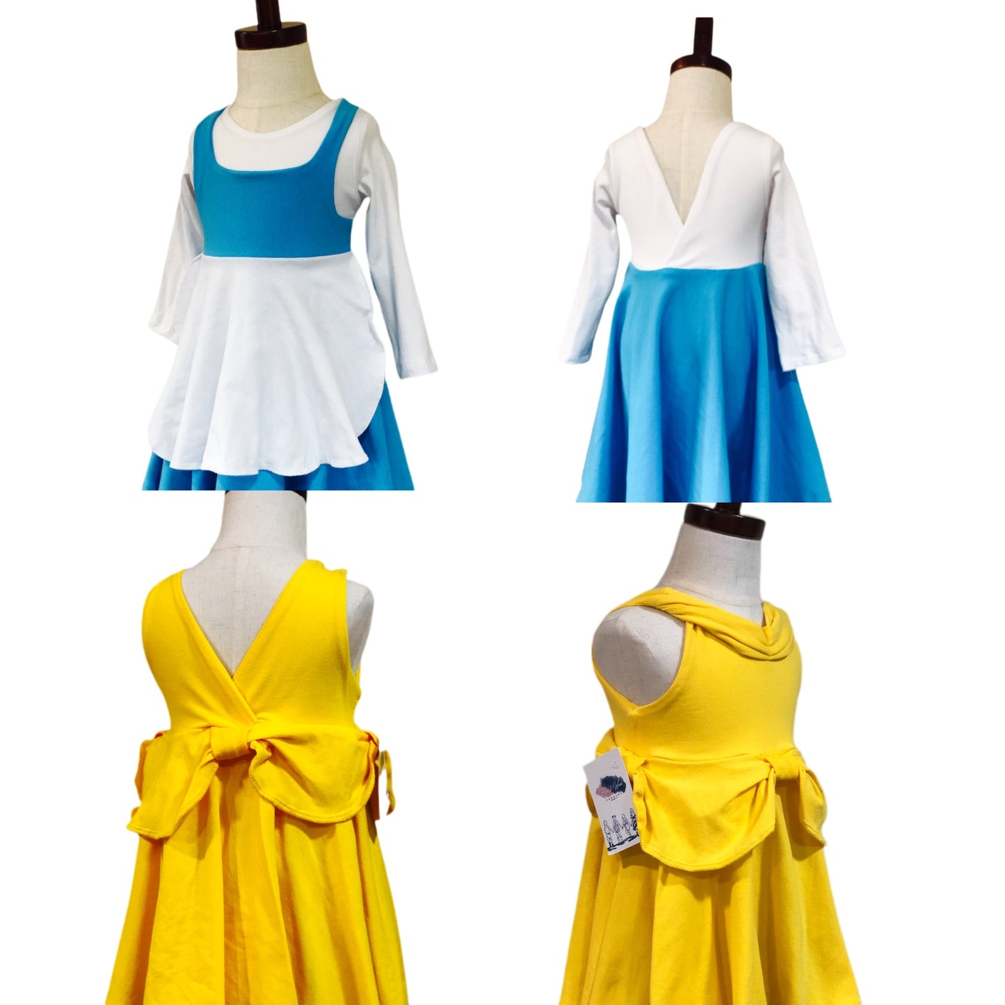 Bell Work Dress costume, Bells Blue Dress