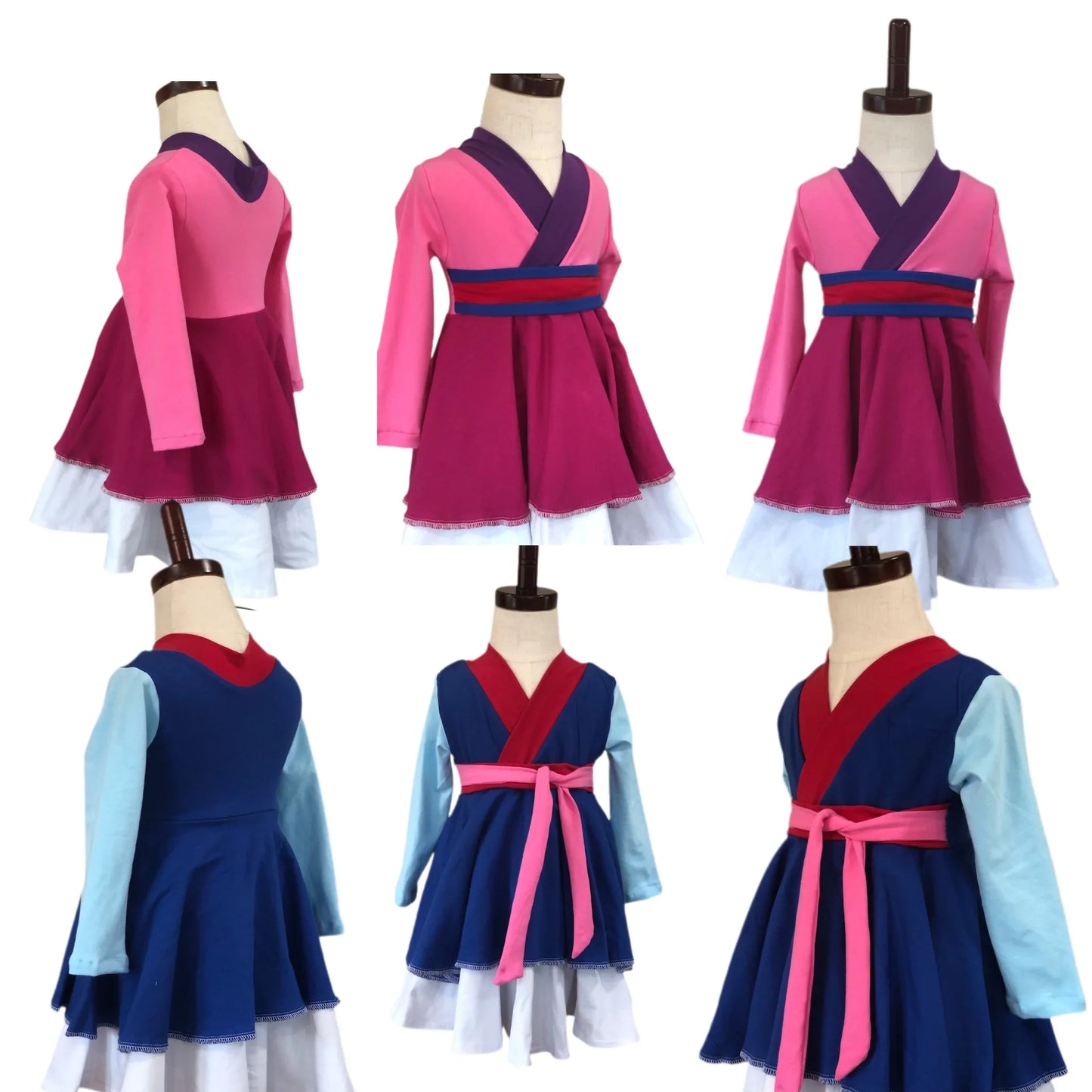 Mulan Dress, Mulan Costume Pink Mulan Dress