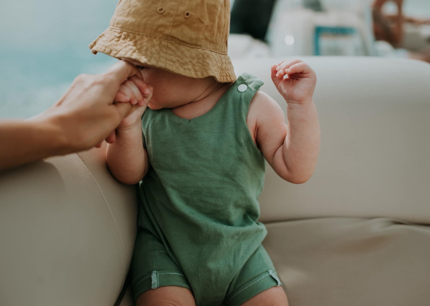 Unisex Snap Harem Romper U-PICK COLOR MUSTARD, MOCHA, CREAM, BURGUNDY, OR RUST ORANGE