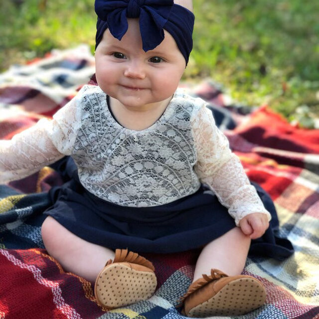 NAVY BLUE Twirl Dress with Lace Top Twirl Dress U-PICK Sleeve length in baby, toddler, and girls sizes